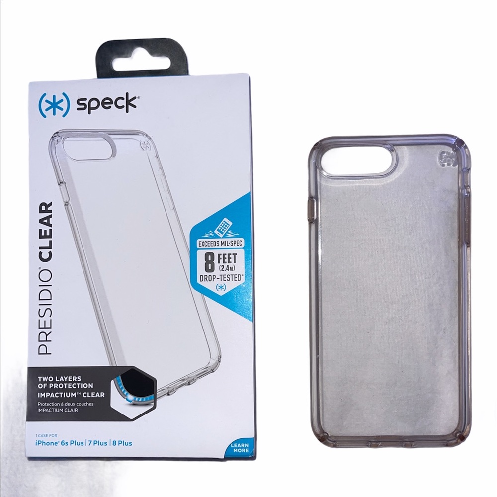 Speck clear phone case for iPhone 6+,7+,8+